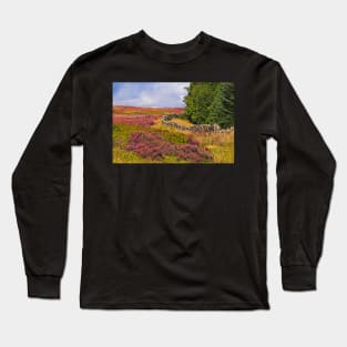 Yorkshire Moorland Heather Landscape Long Sleeve T-Shirt